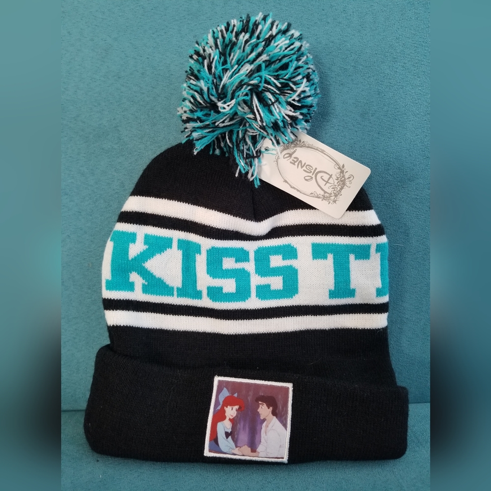 NWT Disney The Little Mermaid Kiss the Girl Knit Beanie Hat